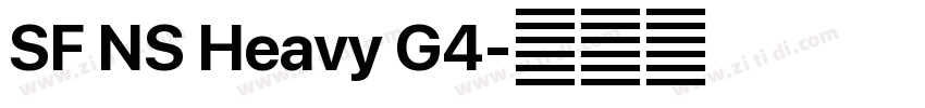 SF NS Heavy G4字体转换 SF NS Heavy G4字体转换